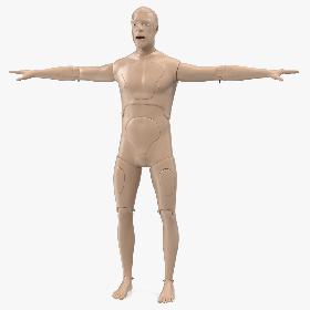 First Aid Training Manikin T-Pose 3D